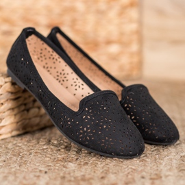 Clowse Czarne Ażurowe Lordsy 1