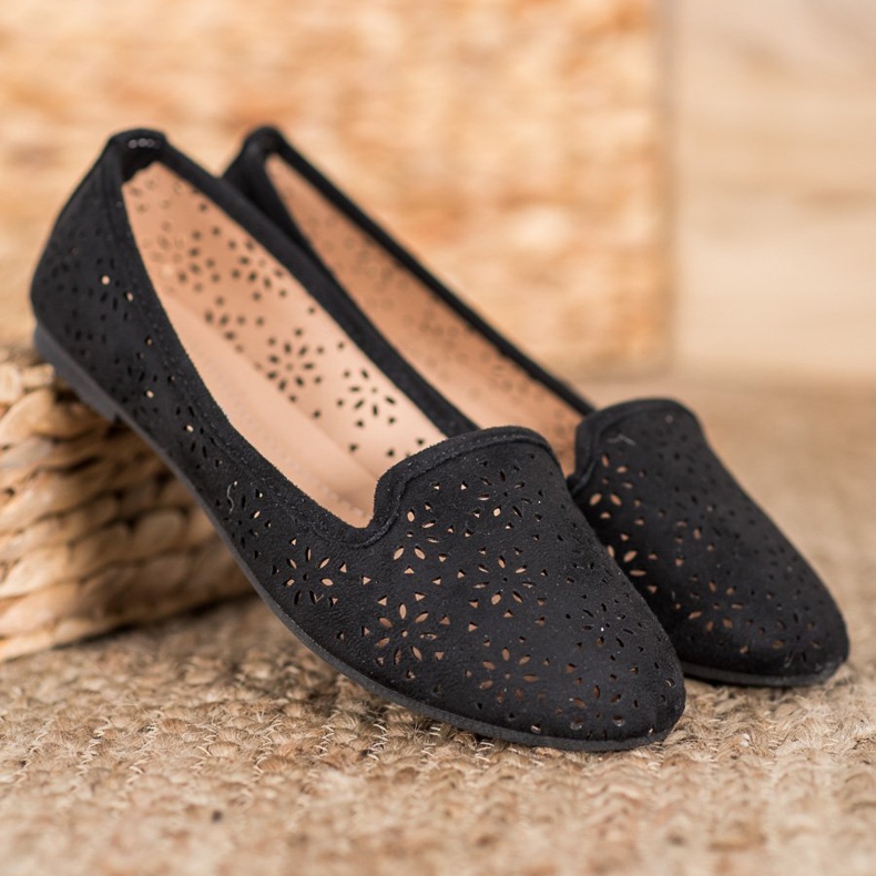 Clowse Czarne Ażurowe Lordsy 1