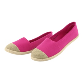 Wishot Espadryle balerinki 32-130 różowe 3
