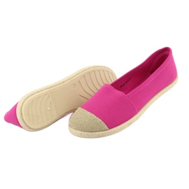 Wishot Espadryle balerinki 32-130 różowe 4