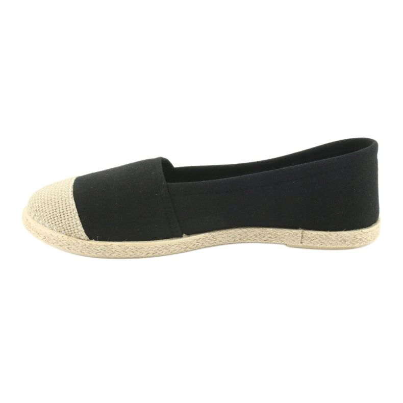 Wishot Espadryle balerinki 32-130 czarne 2