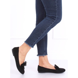 Mokasyny damskie czarne 99-72A Black 2