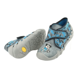Befado obuwie dziecięce 523P014 niebieskie szare wielokolorowe 6