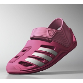 Sandały adidas Zsandal Jr B44457 różowe 1