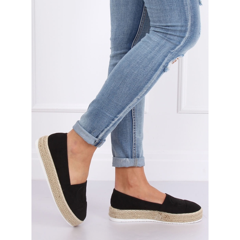 Espadryle damskie czarne T341P Black 2