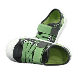 Befado obuwie dziecięce 251X119 szare wielokolorowe zielone 6