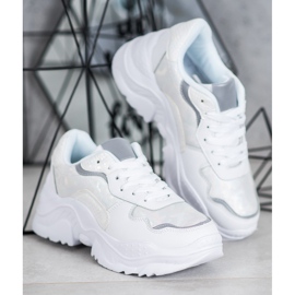 SHELOVET Lekkie Sneakersy białe 1