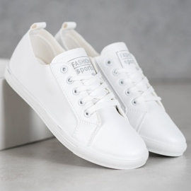 Ideal Shoes Buty Sportowe Fashion białe 4