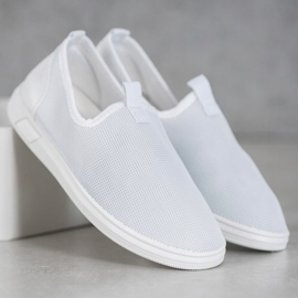 SHELOVET Przewiewne Buty Sportowe białe 3