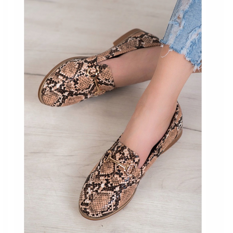 Seastar Stylowe Mokasyny Snake Print wielokolorowe 1