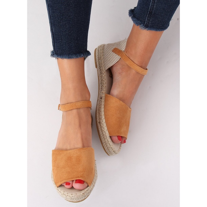 Espadryle wyciete camel BB28P Camel brązowe 1