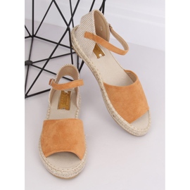 Espadryle wyciete camel BB28P Camel brązowe 2