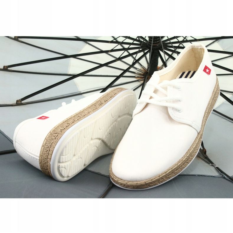 Trampki espadryle Big star FF276043 białe 2