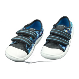 Befado obuwie dziecięce  907P104 niebieskie szare wielokolorowe 3