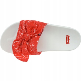 Klapki Levi's June S Bold B 231587-860-87 czerwone 2