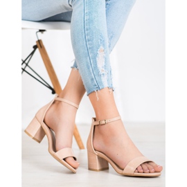 Seastar Sandałki Z Eko Skóry brązowe 1