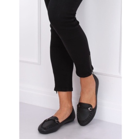 Mokasyny damskie czarne A8636 Black 2