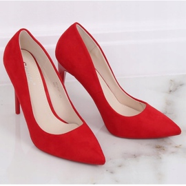 Czółenka na szpilce czerwone NF-51P Red 1