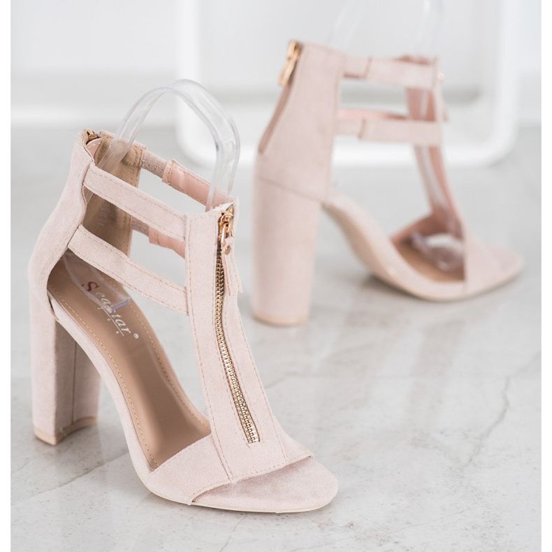 Seastar Sandałki Z Suwakiem brązowe 1