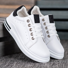 Diamantique Buty Sportowe Na Platformie białe 1