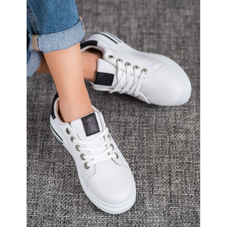 Diamantique Buty Sportowe Na Platformie białe 2