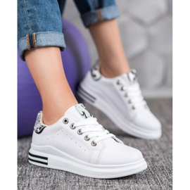 Diamantique Buty Sportowe Na Platformie białe 1