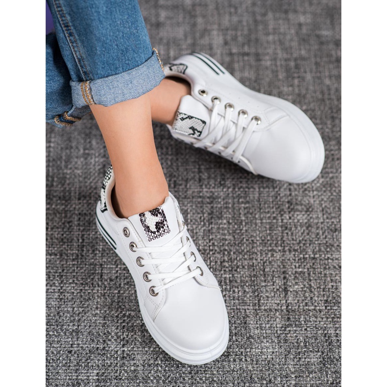 Diamantique Buty Sportowe Na Platformie białe 2