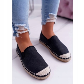 Espadryle Damskie Cross Jeans Czarne DD2R4106 3