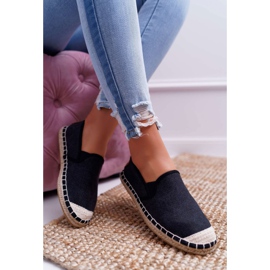Espadryle Damskie Cross Jeans Czarne DD2R4106 5