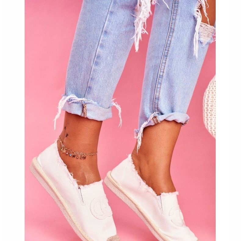 PS1 Espadryle Damskie Białe Flaure 1