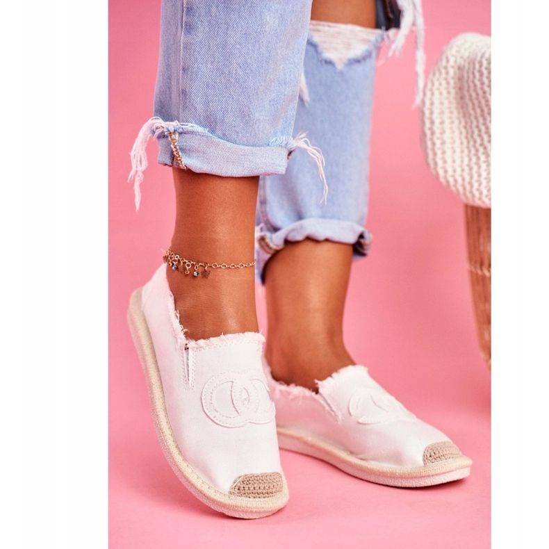 PS1 Espadryle Damskie Białe Flaure 2