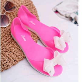 Gumowe Balerinki Meliski Kokardy Różowe Candy 1
