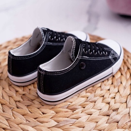 EVE Trampki Dziecięce Buty Czarne Justika 2