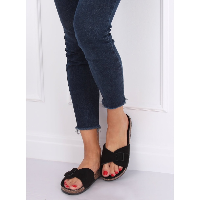 Klapki scholki czarne 6103 Black 1