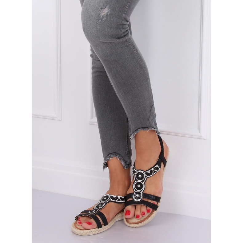 Sandałki espadryle czarne CO-78 Black 1