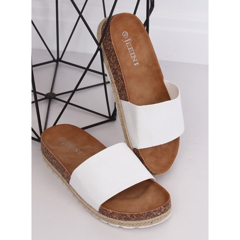 Klapki espadryle białe 6130 White 2