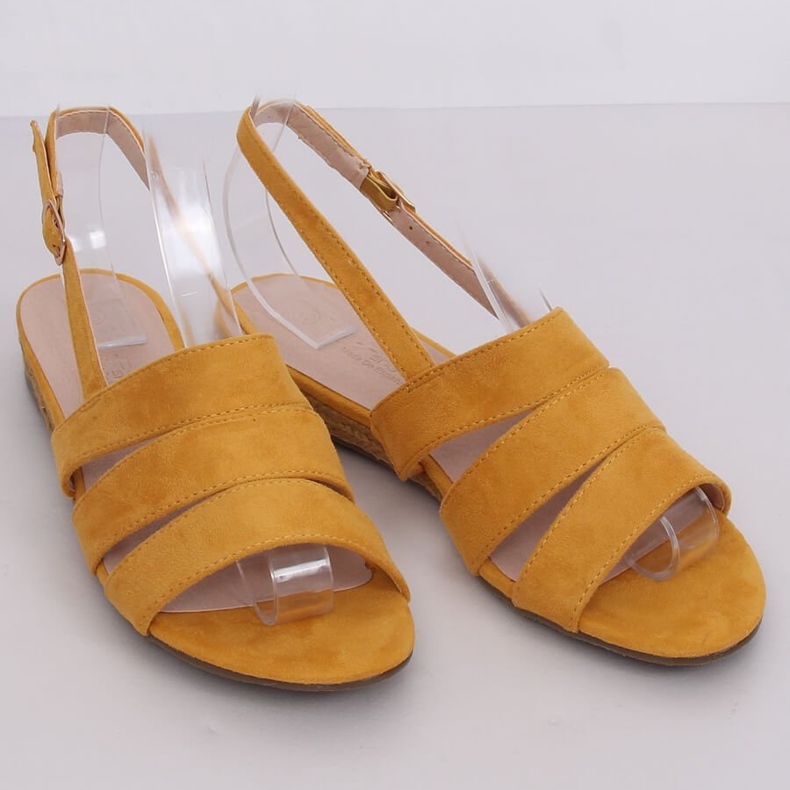 Sandałki espadryle miodowe 9291 Amarillo żółte 1