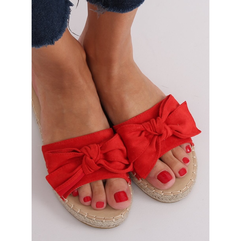 Klapki espadryle czerwone A648-ESP-1 Red 1
