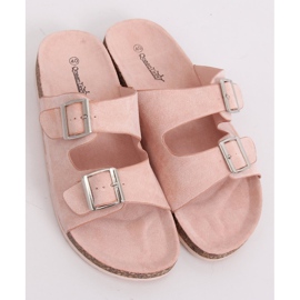 Klapki scholki różowe BL3100-SF Pink 2