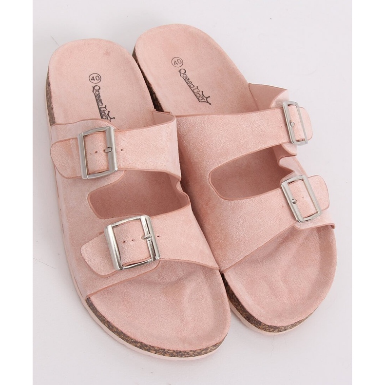 Klapki scholki różowe BL3100-SF Pink 2