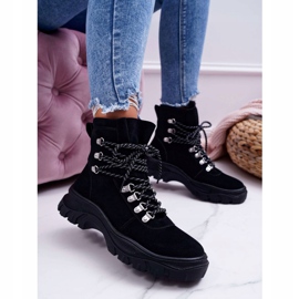 Damskie Botki Trapery Sergio Leone Czarne TR729 1