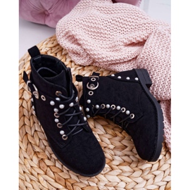 POPA Dziecięce Botki Perły Czarne Nargos 1