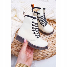 FRROCK Dziecięce Botki Ocieplane z Suwakiem Fosforyzujące Białe Gabby 1