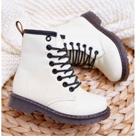 FRROCK Dziecięce Botki Ocieplane z Suwakiem Fosforyzujące Białe Gabby 2