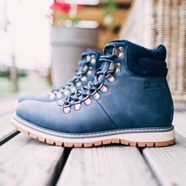 Męskie Botki Trapery Big Star Granatowe EE174403 2