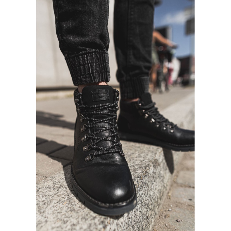 Męskie Botki Trapery Cross Jeans Czarne EE1R4081C 2