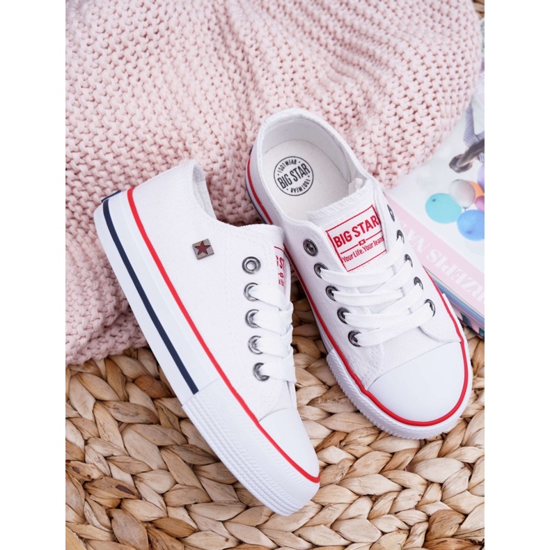 Trampki Dziecięce Big Star Białe FF374200 2