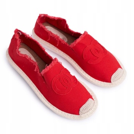 PS1 Espadryle Damskie Czerwone Flaure 6