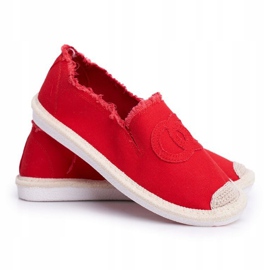 PS1 Espadryle Damskie Czerwone Flaure 7