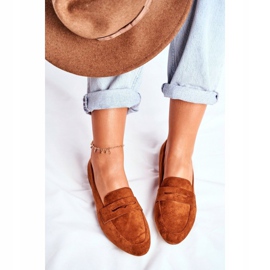 Mokasyny Damskie Zamszowe Sergio Leone MK734 Camel Nebbi brązowe 1